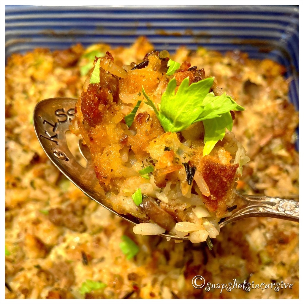 Wild Rice Sausage Stuffing | snapshotsincursive